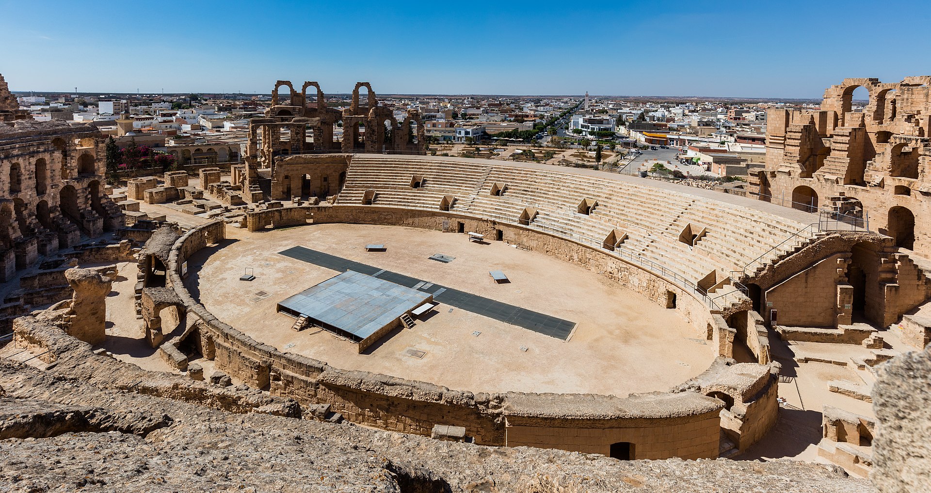 The Roman amphitheatre of El Jem - UNESCO World Heritage Site, Tunisia