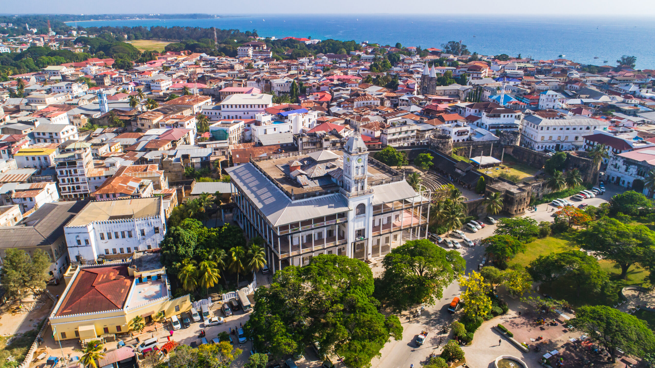 Stone Town of Zanzibar — aerial view, UNESCO World Heritage Site