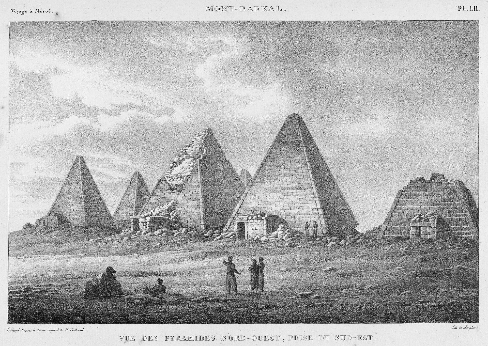 The pyramids at Jebel Barkal in the Napatan region of Sudan, a Nubian site of the Kingdom of Kush