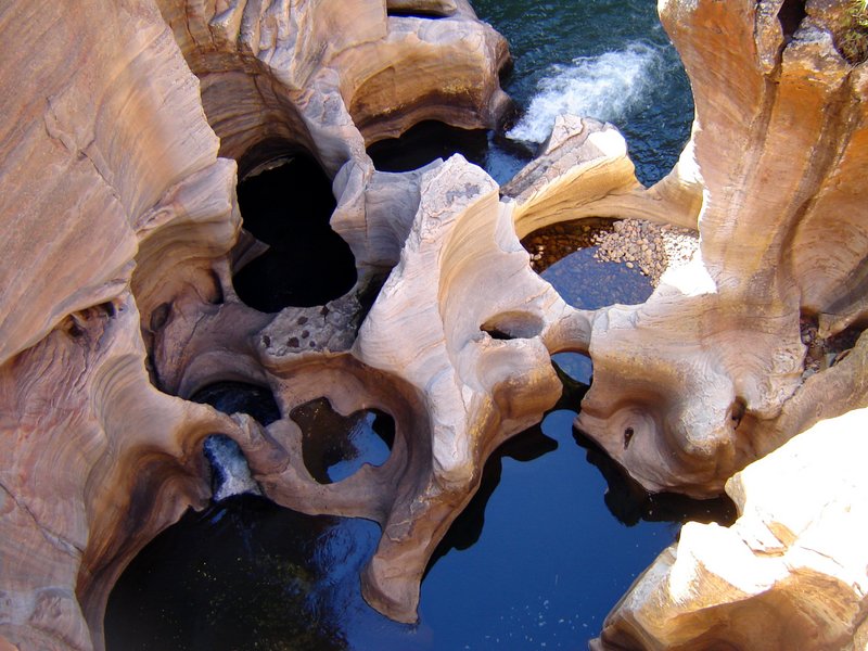 Bourke's Luck Potholes at the meeting of the Blyde and Treur rivers